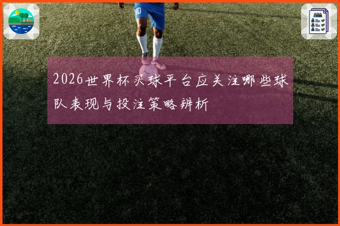 2026世界杯买球平台应关注哪些球队表现与投注策略辨析