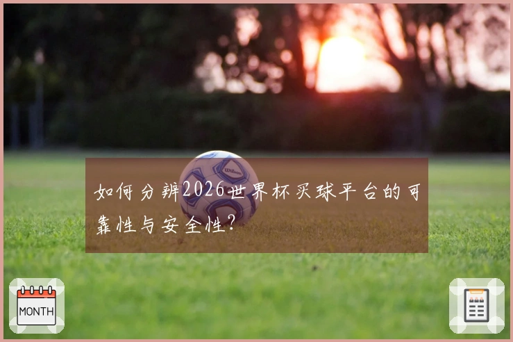 如何分辨2026世界杯买球平台的可靠性与安全性？